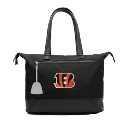 NFL Cincinnati Bengals Laptop Tote Bag with Colored Zipper Pull Accessory