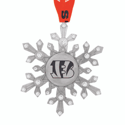 NFL Cincinnati Bengals Snowflake Collectible Ornament