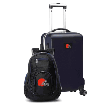NFL Cleveland Browns Deluxe 2-Piece Backpack & Carry-On Set