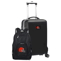NFL Cleveland Browns Deluxe 2-Piece Backpack & Carry-On Set