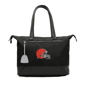 NFL Cleveland Browns Laptop Tote Bag with Colored Zipper Pull Accessory