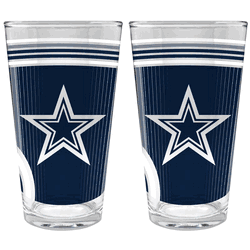 NFL Dallas Cowboys 2pc Pint Glass Set
