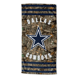 NFL Dallas Cowboys Real Tree Stripes Beach Towel