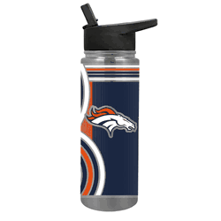 NFL Denver Broncos 24oz Cool Vibes Jr. Thirst Hydration Water Bottle