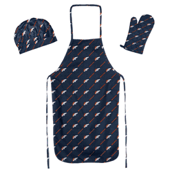 NFL Denver Broncos 3PC Set Apron Mitt Hat