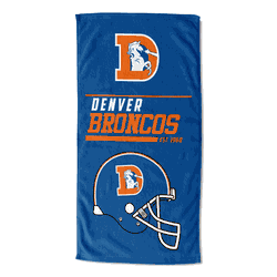 NFL Denver Broncos 40 Yard Dash Legacy Printed Beach Towel
