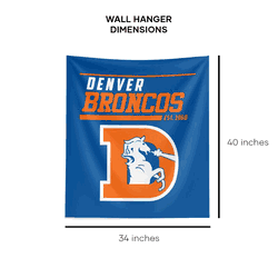NFL Denver Broncos 40 YD Dash Legacy Printed Wall Hanging