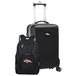 NFL Denver Broncos Deluxe 2-Piece Backpack & Carry-On Set