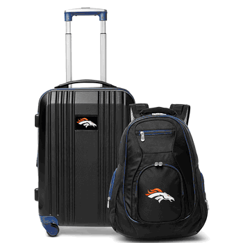 NFL Denver Broncos Premium 2-Piece Backpack & Carry-On Set