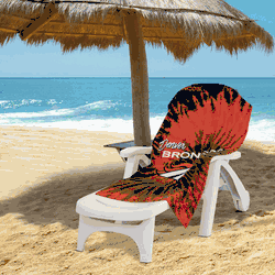 NFL Denver Broncos Pyschedlic Beach Towel
