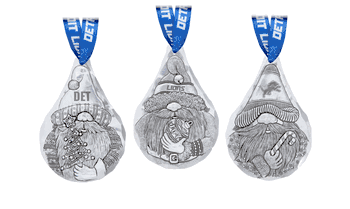 NFL Detroit Lions 3-Piece Gridiron Gnomes Ornament Set