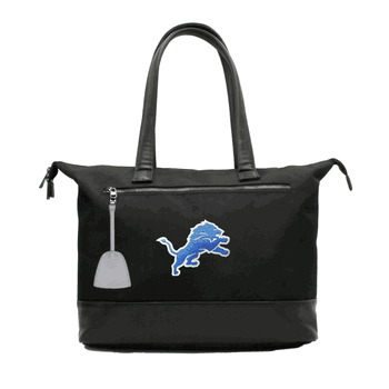 NFL Detroit Lions Laptop Tote Bag with Colored Zipper Pull Accessory