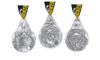 NFL Green Bay Packers 3-Piece Gridiron Gnomes Ornament Set