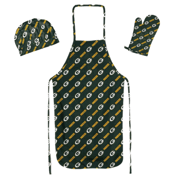 NFL Green Bay Packers 3PC Set Apron Mitt Hat