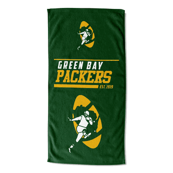 NFL Green Bay Packers 40 Yard Dash Legacy Printed Beach Towel