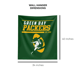 NFL Green Bay Packers 40 YD Dash Legacy Printed Wall Hanging