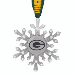NFL Green Bay Packers Snowflake Collectible Ornament