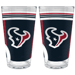 NFL Houston Texans 2pc Pint Glass Set