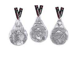 NFL Houston Texans 3-Piece Gridiron Gnomes Ornament Set