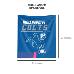 NFL Indianapolis Colts 40 YD Dash Legacy Printed Wall Hanging