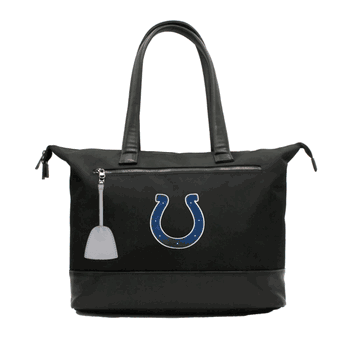 NFL Indianapolis Colts Laptop Tote Bag with Colored Zipper Pull Accessory