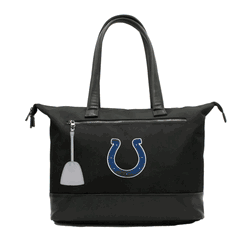 NFL Indianapolis Colts Laptop Tote Bag with Colored Zipper Pull Accessory