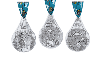 NFL Jacksonville Jaguars 3-Piece Gridiron Gnomes Ornament Set