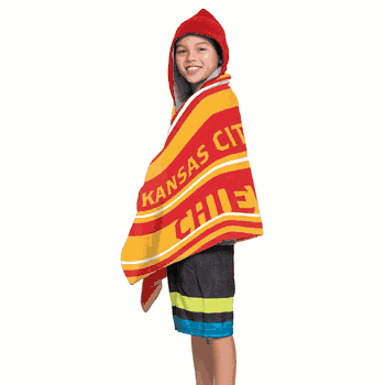 NFL Kansas City Chiefs Juvy Hooded Towel