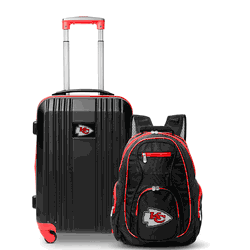 NFL Kansas City Chiefs Premium 2-Piece Backpack & Carry-On Set