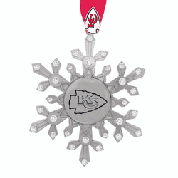 NFL Kansas City Chiefs Snowflake Collectible Ornament