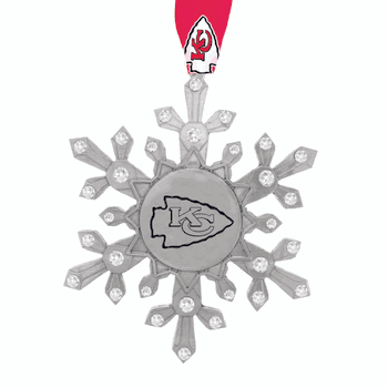 NFL Kansas City Chiefs Snowflake Collectible Ornament