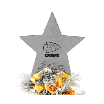NFL Kansas City Chiefs Star Tree Topper