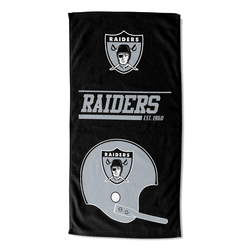 NFL Las Vegas Raiders 40 Yard Dash Legacy Printed Beach Towel