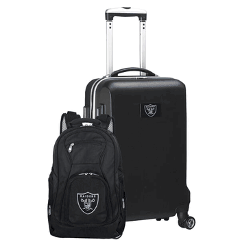 NFL Las Vegas Raiders Deluxe 2-Piece Backpack & Carry-On Set