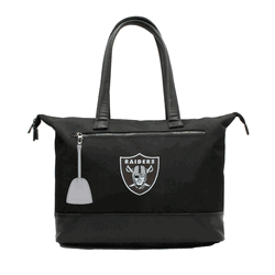 NFL Las Vegas Raiders Laptop Tote Bag with Colored Zipper Pull Accessory