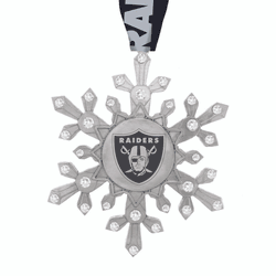 NFL Las Vegas Raiders Snowflake Collectible Ornament