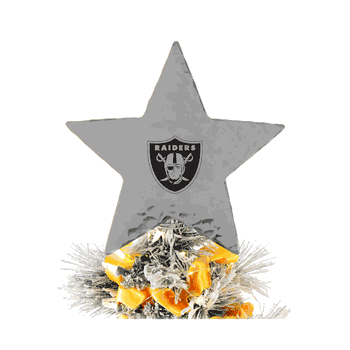 NFL Las Vegas Raiders Star Tree Topper