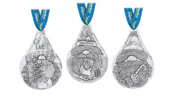 NFL Los Angeles Chargers 3-Piece Gridiron Gnomes Ornament Set