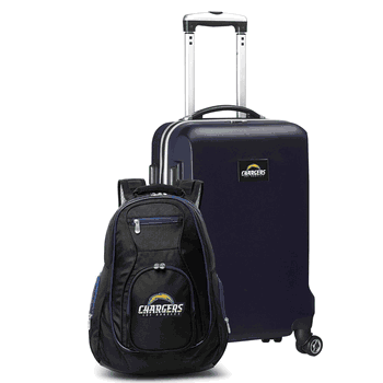 NFL Los Angeles Chargers Deluxe 2-Piece Backpack & Carry-On Set