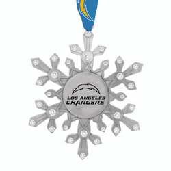 NFL Los Angeles Chargers Snowflake Collectible Ornament