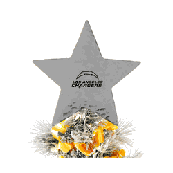 NFL Los Angeles Chargers Star Tree Topper