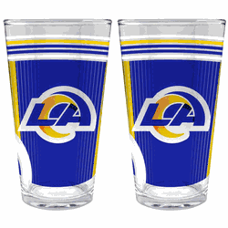 NFL Los Angeles Rams 2pc Pint Glass Set