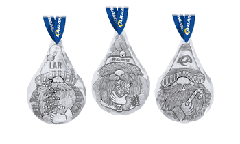 NFL Los Angeles Rams 3-Piece Gridiron Gnomes Ornament Set