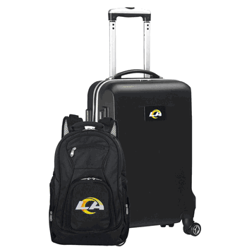 NFL Los Angeles Rams Deluxe 2-Piece Backpack & Carry-On Set