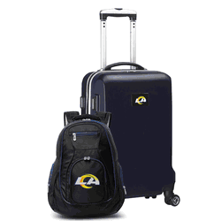 NFL Los Angeles Rams Deluxe 2-Piece Backpack & Carry-On Set