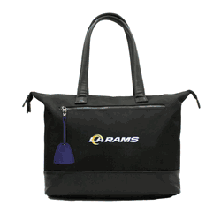NFL Los Angeles Rams Laptop Tote Bag with Colored Zipper Pull Accessory