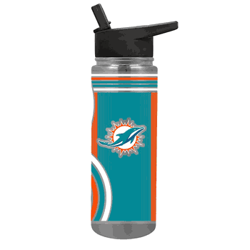 NFL Miami Dolphins 24oz Cool Vibes Jr. Thirst Hydration Water Bottle