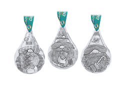 NFL Miami Dolphins 3-Piece Gridiron Gnomes Ornament Set