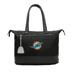 NFL Miami Dolphins Laptop Tote Bag with Colored Zipper Pull Accessory