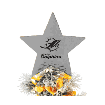 NFL Miami Dolphins Star Tree Topper